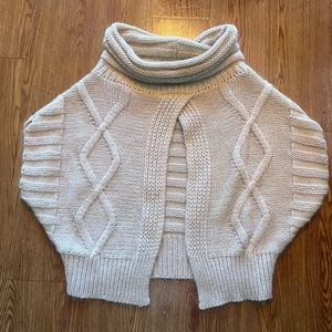 Tarnish Cowl Neck style shrug .
